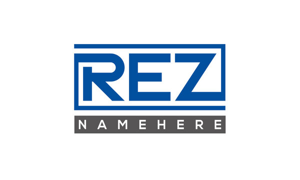 REZ creative three letters logo