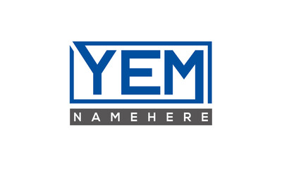 YEM creative three letters logo	