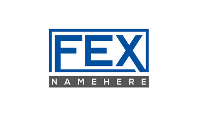 FEX creative three letters logo	