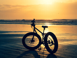 bike on the beach