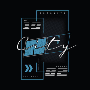 New yrk city illustration typography. perfect for t shirt design