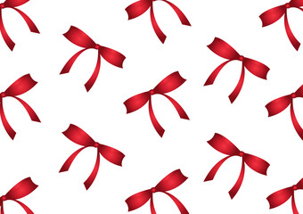 red gradient colored ribbon pattern on a white background, with an elegant red gradient