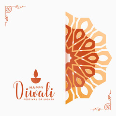 happy diwali decoration wishes card design