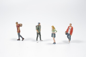 a fun of mini figure of the street life