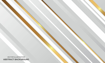Obraz premium Abstract background white and golden luxury modern design