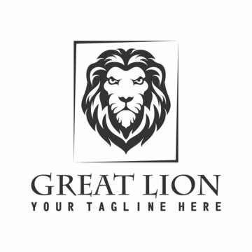 Unique lion head with very fierce image graphic icon logo design abstract concept vector stock. Can be used as a symbol related to animal.