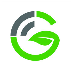 green leaf logo vector