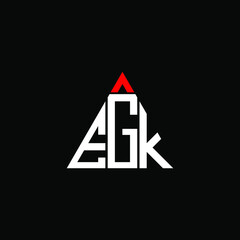 EGK letter logo creative design. EGK unique design
