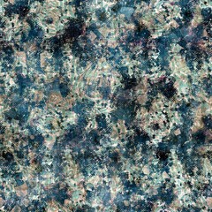 Seamless elegant mixed media pattern in navy, blue, pink, and cream. High quality illustration. Ornate and highly detailed and textured realistic faux collage. Sophisticated intense textile design.