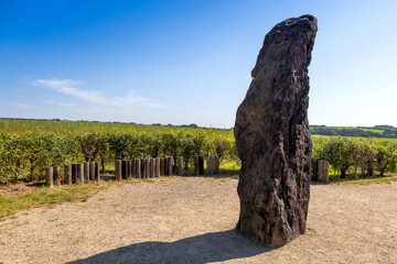 Menhir Stone Shepherd / Stony man (the hightest menhir in CR, 3.5 m, 5 tons, sandstone), Klobuky...