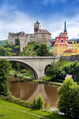 gothic castle and town Loket, Ohre river, Czech republic © Michaela Jílková