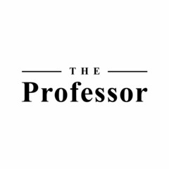 professor typography logo design illustration