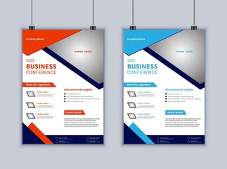 Business flyer design. Poster flyer pamphlet brochure cover design layout. Abstract business Flyer design vector template in A4 size.