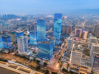 Cityscape of Fuzhou City, Fujian Province, China