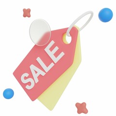 3D Sale Tag - Ecommerce Illustration or Icon Pack