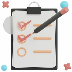 3D Shopping List - Ecommerce Illustration or Icon Pack