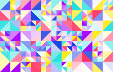 Fototapeta premium Colorful abstract geometric pattern, seamless bauhaus style design, graphic modern pattern, repeating geometric pattern, modern style vector illustration