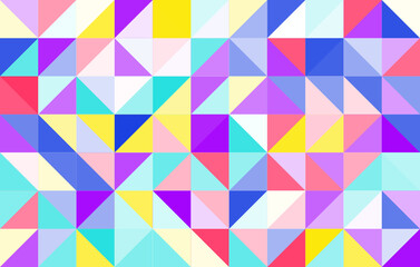 Fototapeta premium Colorful abstract geometric pattern, seamless bauhaus style design, graphic modern pattern, repeating geometric pattern, modern style vector illustration
