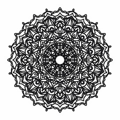 Vector round abstract circle. Mandala style