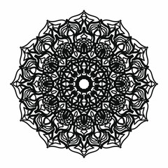 Vector round abstract circle. Mandala style