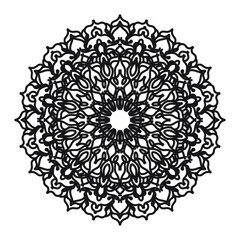 Vector round abstract circle. Mandala style