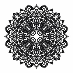 Vector round abstract circle. Mandala style