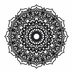 Vector round abstract circle. Mandala style