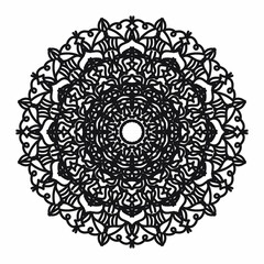 Vector round abstract circle. Mandala style