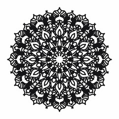 Vector round abstract circle. Mandala style