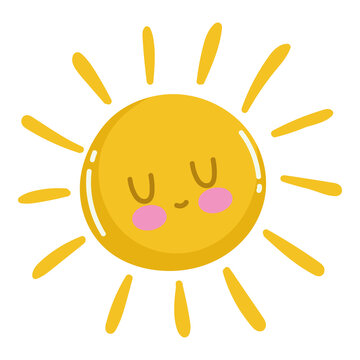 cute cartoon sun