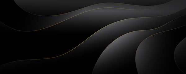 black and gray wave abstract background