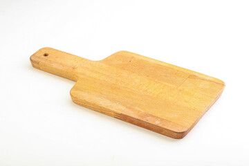 Wooden board for kitchen isolated
