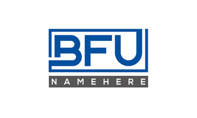 BFU creative three letters logo