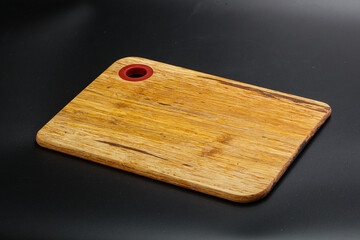 Wooden board for kitchen isolated