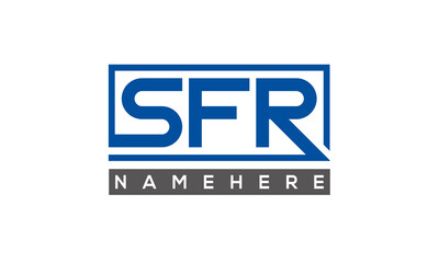 SFR creative three letters logo