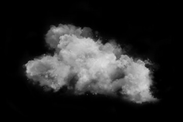 White Fog or smoke on black background	