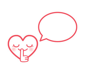助け合いハートのキャラクター