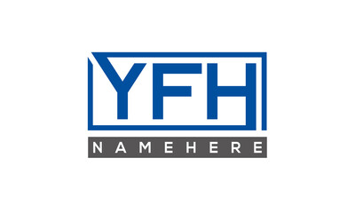 YFH creative three letters logo