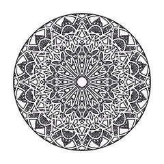 Vector round abstract circle. Luxury Mandala style.