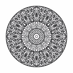 Vector round abstract circle. Luxury Mandala style.