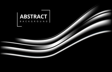 Dark Black Abstract Modern Wave Gradient Texture Background Wallpaper Graphic Design