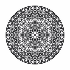 Vector round abstract circle. Luxury Mandala style.
