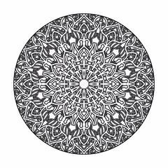 Vector round abstract circle. Luxury Mandala style.