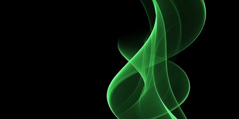 Green wave abstract background can be use cover, banner, wallpaper, flyer, brochure, book, printing media, card, web background
