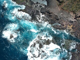 Aerial View of the Ocean Swell, Australia