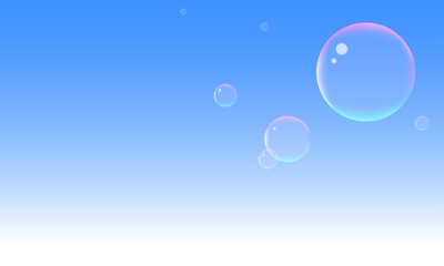 シャボン玉がメインの素材