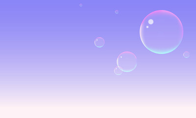 シャボン玉がメインの素材