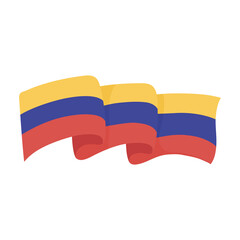 waving flag of ecuador - obrazy, fototapety, plakaty
