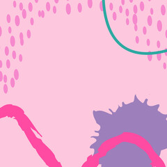 Colorful memphis design backgrounds  vector.  Design for invitation, party card, social highlight covers and stories page
