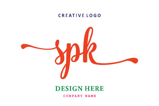 SPK lettering logo is simple, easy to understand and authoritative